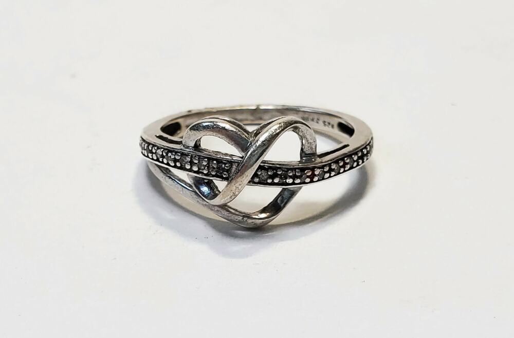 JWBR Sterling Silver Diamond & Synthetic Ruby